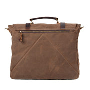 Canvas and Leather Messenger Bag | BRUGES