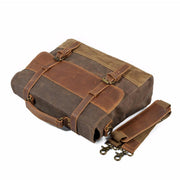 Waxed Canvas Messenger Bag | MOKALO